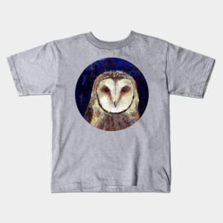 Nocturnal Barn Owl Kids T-Shirt